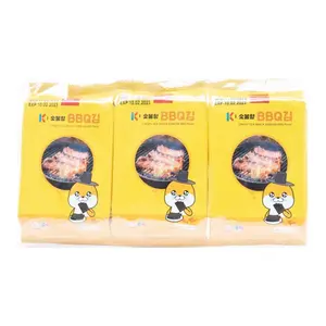 Rong Biển Vị BBQ, Crispy Sea Snack Korean BBQ Flavor, 3 Gói (12g) - OTTER MONG