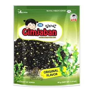 Rong Biển Giòn Trộn Cơm Vị Truyền Thống, Korean Crispy Seaweed, Original Flavor, 1.41 oz (40g) - GIMJABAN