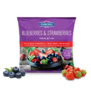 Việt Quất & Dâu Tây Đông Lạnh, Blueberries & Strawberries (400g) - EMBORG