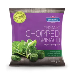 Cải Bó Xôi Băm Hữu Cơ, Organic Chopped Spinach (400g) - EMBORG