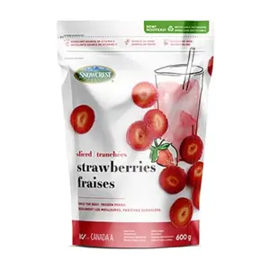 Dâu Tây Cắt Lát Đông Lạnh, Frozen Fresh Sliced Strawberries (600g) - SNOWCREST