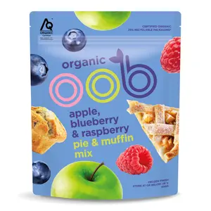 Hỗn Hợp Táo, Việt Quất & Mâm Xôi Hữu Cơ Đông Lạnh Làm Nhân Bánh, Organic Pie & Muffin Mix, Apple, Blueberry & Raspberry (400g) - OOB