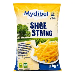 Khoai Tây Đông Lạnh Cắt Dài & Mỏng, Shoe String, Thin Cut Potato Fries (1kg) - MYDIBEL