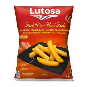 Khoai Tây Đông Lạnh Cắt Miếng, Steak Fries, Large Cut (1kg) - LUTOSA