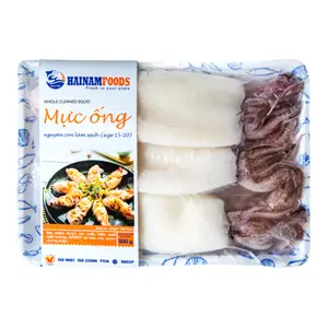 Mực Ống Nguyên Con Loại A, Whole Cleaned Squids, Size 15-20cm (500g) - HAINAMFOODS