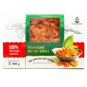Tôm Khô Sinh Thái Cao Cấp, Bio Dried Shrimp, Size M (500g) - TAI THINH PHAT FARM