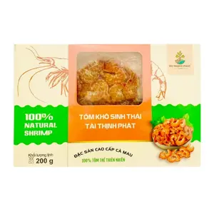 Tôm Khô Sinh Thái, 100% Tôm Thẻ Cà Mau, 100% Natural Dried Shrimp (200g) - TAI THINH PHAT FARM