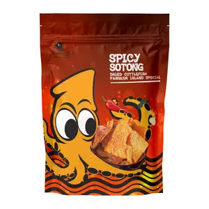 Khô Mực Tẩm Vị Cay, Spicy Sotong, Dried Cuttlefish Pangkor Island Special (40g) - PANGKOR BOY