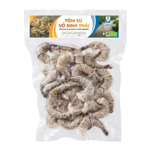 Tôm Sú Vỏ Sinh Thái, Organic HLSO Black Tiger Shrimps, Size 21/25 (500g) - SEAPRODEX