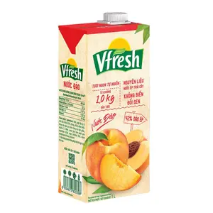 Nước Đào, 42% Đào Ép, Vfresh, Peach Juice (1L) - VINAMILK