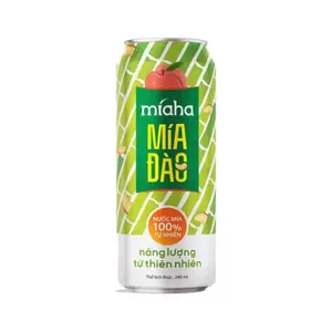 Nước Mía Đào 100% Thiên Nhiên, Peach Sugarcane Juice (240ml) - MÍAHA