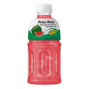 Nước Dưa Hấu Thạch Dừa, Mogu Mogu, Watermelon Flavored Drink with Nata de Coco, 10.82 fl oz (320ml) - SAPPE