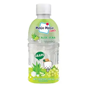 Nước Nha Đam Vị Nho, Mogu Mogu Cubes, Aloe Vera Drink with Grape Flavour, 10.82 fl oz (320ml) - SAPPE