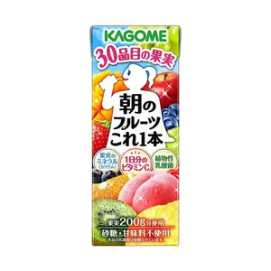 Nước Ép Hỗn Hợp 30 Loại Trái Cây, Fruit Juice from 30 Kinds, No Added Sugar (200ml) - KAGOME