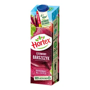 Nước Ép Hỗn Hợp Củ Dền & Táo, Beetroot & Apple Juice, 33.8 fl oz (1L) - HORTEX
