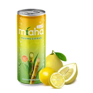 Nước Mía Có Gaz Hương Citrus, Gas-Citrus Flavored Cane Juice (240ml) - MÍAHA