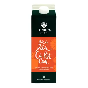 Nước Ép Dứa Cà Rốt Cam, Pineapple Carrot Orange Juice (1L) - LE FRUIT