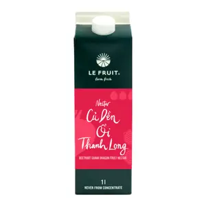 Nước Ép Củ Dền Ổi Thanh Long, Beetroot Guava Dragon Fruit Nectar (1L) - LE FRUIT