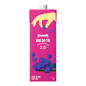 Nho Đỏ Tía, Nước Ép Nho, Grape Juice (1L) - VINAMILK