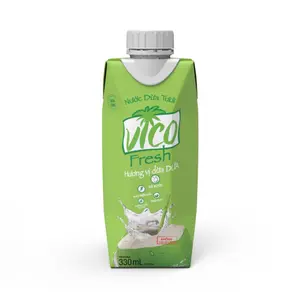 Nước Dừa Tươi Hương Vị Dừa Dứa, Pandan Coconut Water, 11.2 fl oz (330ml) - VICOFRESH