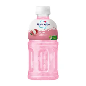 Nước Vải Thạch Dừa, Mogu Mogu, Lychee Flavored Drink with Nata De Coco, 7.44 fl oz (220ml) - SAPPE