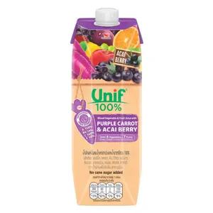 Nước Ép Rau Củ, Cà Rốt & Quả Acai, Unif, Mixed Vegetable & Fruit Juice with Purple Carrot & Acai Berry (1000ml) - UNI-PRESIDENT
