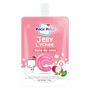 Nước Thạch Vải & Thạch Dừa, Mogu Mogu, Jelly Lychee with Nata de Coco (150g) - SAPPE