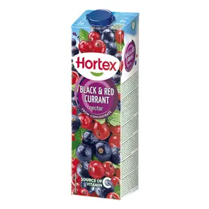 Nước Ép Quả Lý Chua Đen & Quả Lý Đỏ, Black & Red Currant Nectar (1L) - HORTEX
