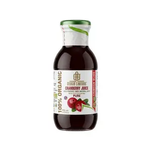 Nước Ép Nam Việt Quất Hữu Cơ, 100% Organic Cranberry Juice, Cold Pressed, 6.76 oz (200ml) - GEORGIA'S NATURAL