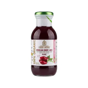 Nước Ép Anh Đào Hữu Cơ, 100% Organic Cornelian Cherry Juice, Cold Pressed, 6.76 oz (200ml) - GEORGIA'S NATURAL