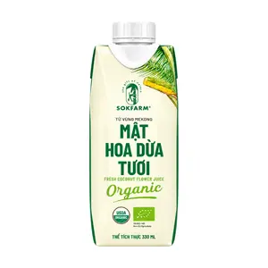 Mật Hoa Dừa Tươi Hữu Cơ, Organic Fresh Coconut Flower Juice (330ml) - SOKFARM