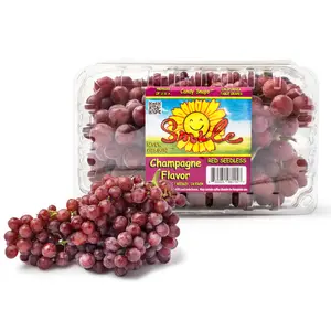 Nho Đỏ Kẹo Không Hạt Mỹ - Candy Snaps - Champagne Flavor Red Seedless Grapes (454g) - SMILE
