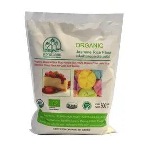 Bột Gạo Tẻ Hữu Cơ Xay Ướt, Organic Jasmine Rice Flour (500g) - PORNKAMON