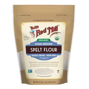 Bột Mì Nguyên Cám Hữu Cơ, Organic Stone Ground Spelt Flour, Whole Grain, 20 oz (567g) - BOB'S RED MILL