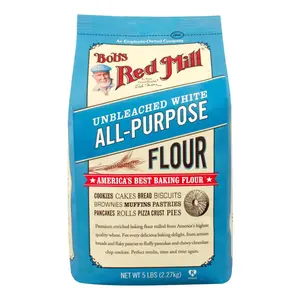 Bột Mì Đa Dụng Không Tẩy Trắng, Unbleached White All-Purpose Flour, 5 lbs (2.27kg) - BOB'S RED MILL