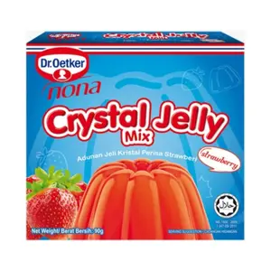 Bột Thạch Rau Câu Hương Dâu, Crystal Jelly Mix, Strawberry (90g) - DR. OETKER