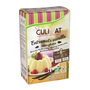 Bột Làm Bánh Pudding Vani Hữu Cơ, Entremets Vanille, Gluten-Free Vanilla Pudding, 8 Phần (115g) - CULINAT