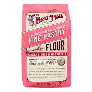 Bột Mì Trắng Nhuyễn Không Tẩy, Unbleached White Fine Pastry Flour, 5 lbs (2.27kg) - BOB'S RED MILL
