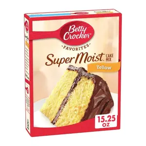 Bột Làm Bánh Bông Lan Vàng, Super Moist Cake Mix, Yellow, 15.25 oz (432g) - BETTY CROCKER