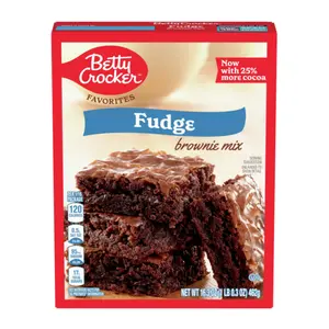 Bột Làm Bánh Brownie Socola, Fudge Brownie Mix, with 25% More Cocoa, 16.3 oz (462g) - BETTY CROCKER