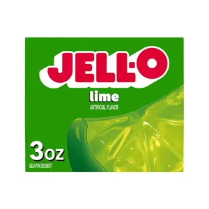 Bột Rau Câu Vị Chanh Xanh, Gelatin Dessert, Lime, 3 oz (85g) - JELL-O