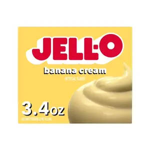 Bột Làm Pudding & Kem Vị Chuối, Pudding & Pie Filling, Banana Cream, 3.4 oz (96g) - JELL-O