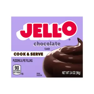 Bột Làm Pudding & Kem Vị Socola, Pudding & Pie Filling, Chocolate Flavor, 3.4 oz (96g) - JELL-O