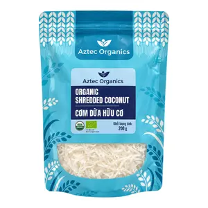 Cơm Dừa Hữu Cơ, Organic Shredded Coconut (200g) - AZTEC ORGANICS