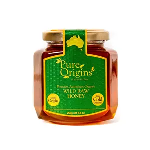 Mật Ong Hoang Dã Hữu Cơ, Premium Australian Organic Wild Raw Honey, 8.8 oz (250g) - PURE ORIGINS