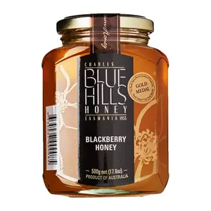 Mật Ong Mâm Xôi Đen, Blackberry Honey, 17.6 oz (500g) - BLUE HILLS HONEY