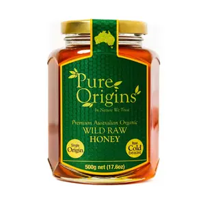 Mật Ong Hoang Dã Hữu Cơ, Premium Australian Organic Wild Raw Honey, 17.6 oz (500g) - PURE ORIGINS