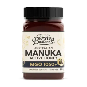 Mật Ong Manuka, Australian Manuka Active Honey, MGO 1050+ (500g) - BARNES NATURALS