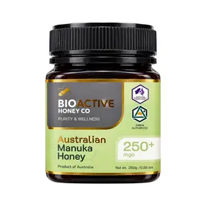 Mật Ong Manuka, Australian Manuka Honey, 250+ MGO, 0.55 lbs (250g) - BIO ACTIVE HONEY CO
