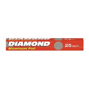 Giấy Bạc Nướng Thực Phẩm, Aluminum Foil, 25 sq.ft (7.62m x 30.4cm) - DIAMOND